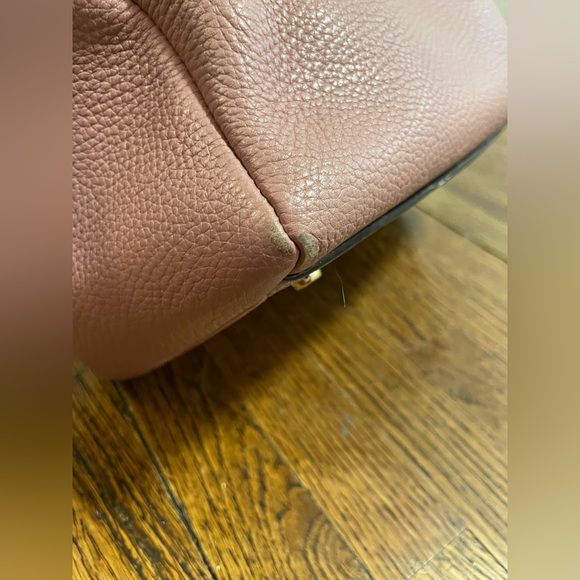 Mauve Kate Spade Satchel Purse with tassel - Picture 10 of 16